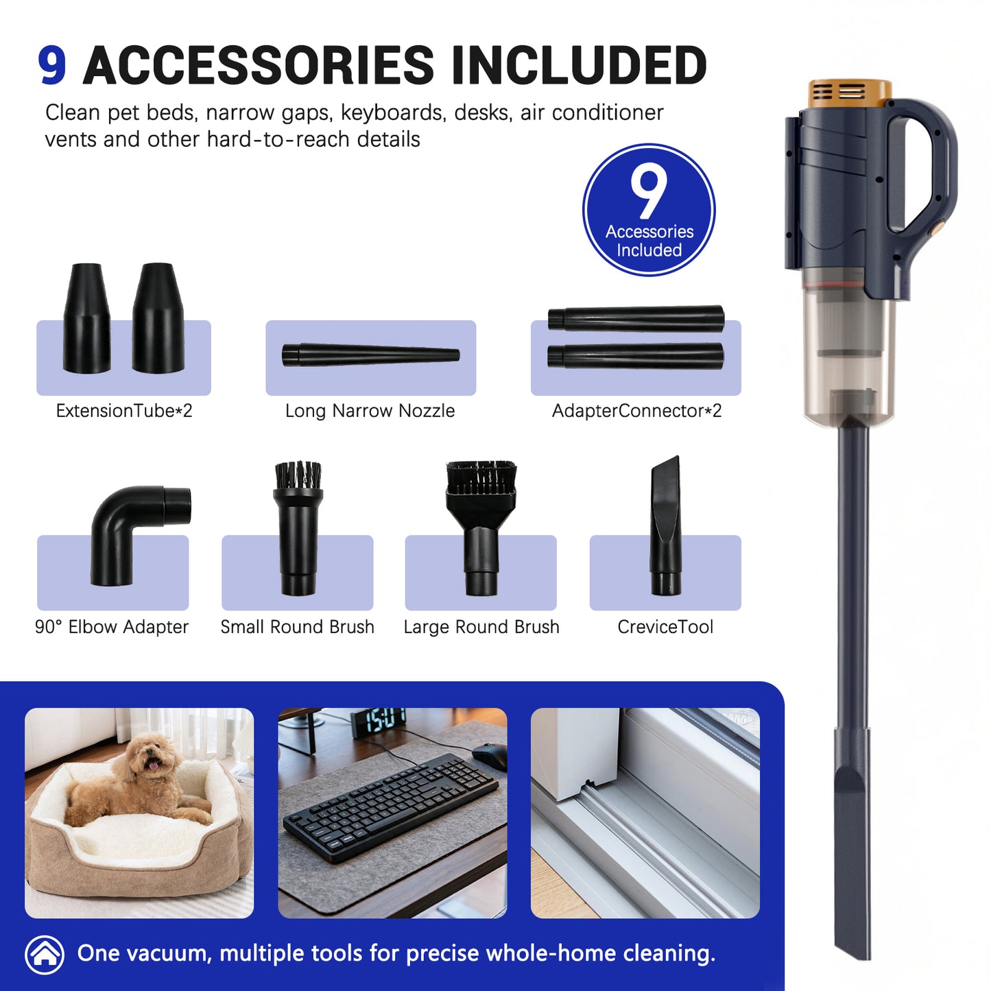 OEMBest-selling Portable Wired Handheld Vacuum Cleaner, Suitable for Home and Vehicle Use