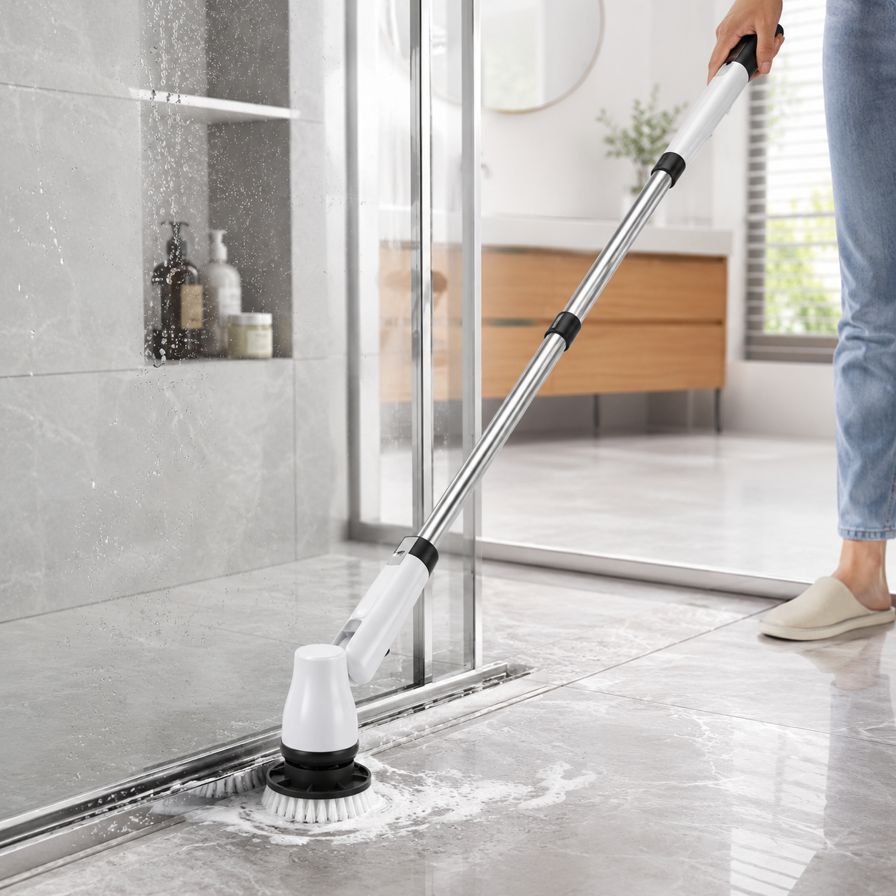 Keromee Handheld Household Electric Cleaning Brush WS101