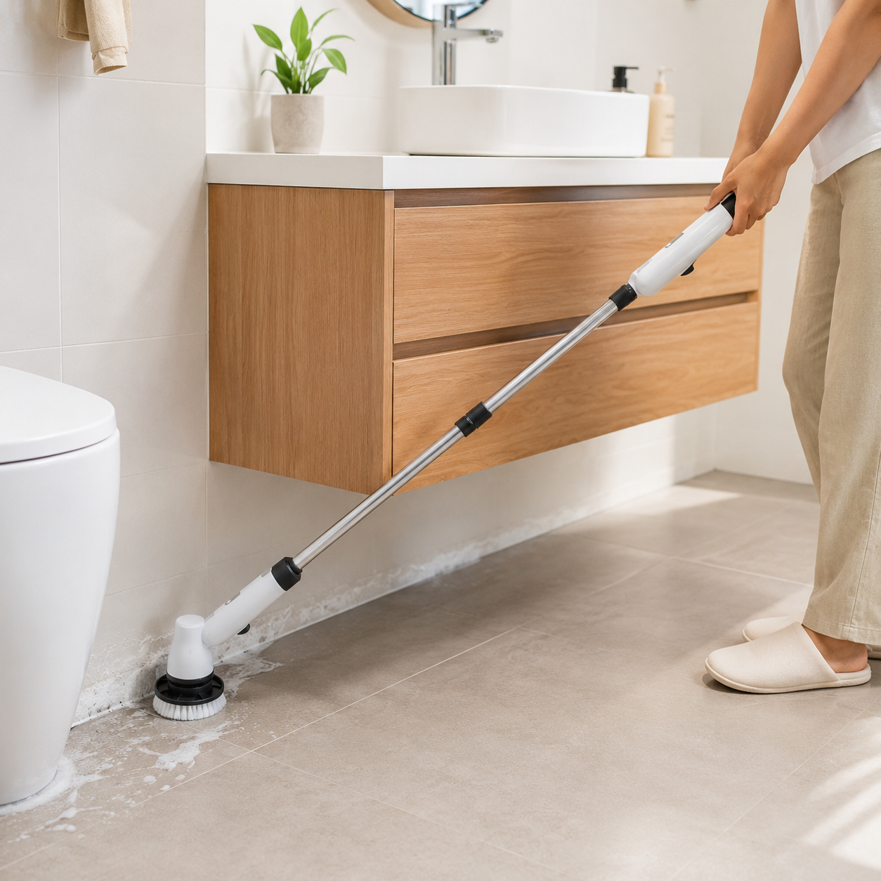 Keromee Handheld Household Electric Cleaning Brush WS101